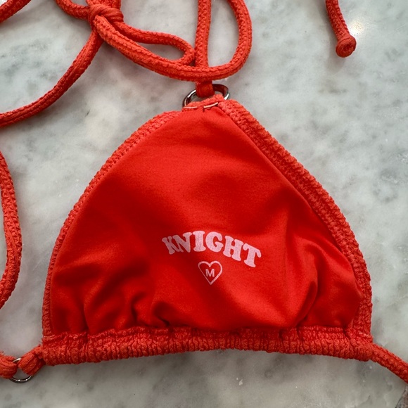 Knight Swim Papaya Crinkle Bikini Set - Picture 6 of 12